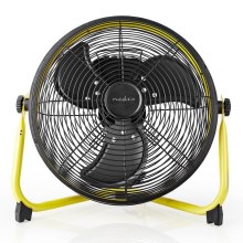 Підлоговий вентилятор 50W/230V чорний/жовтий