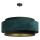 Підвісна люстра DOBLO 1xE27/60W/230V діаметр 60 см зелений/золотий