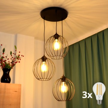 Підвісна люстра MERCURE 3xE27/60W/230V