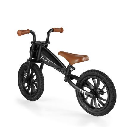 QPlay - Беговел FEDURO черный/коричневый