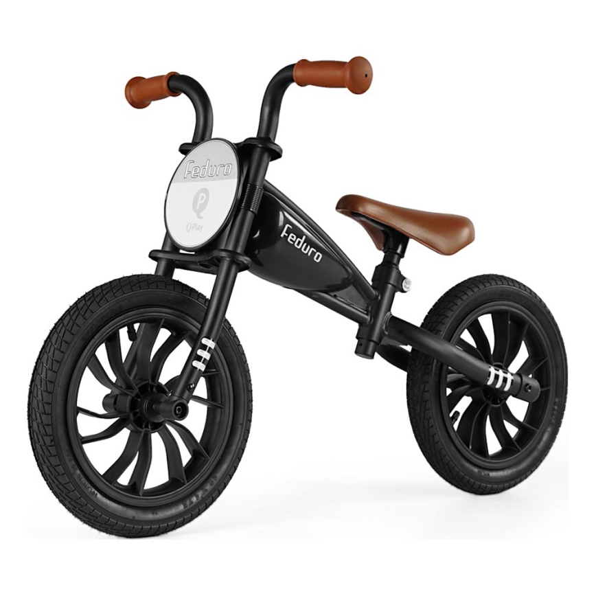 QPlay - Біговел FEDURO чорний/коричневий