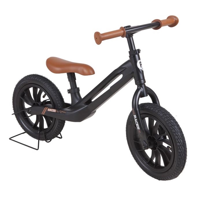 QPlay - Біговел RACER AIR чорний/коричневий