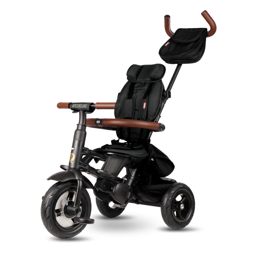 QPlay - Детский трехколесный велосипед RITO DELUXE (ограниченная специальная серия) черный