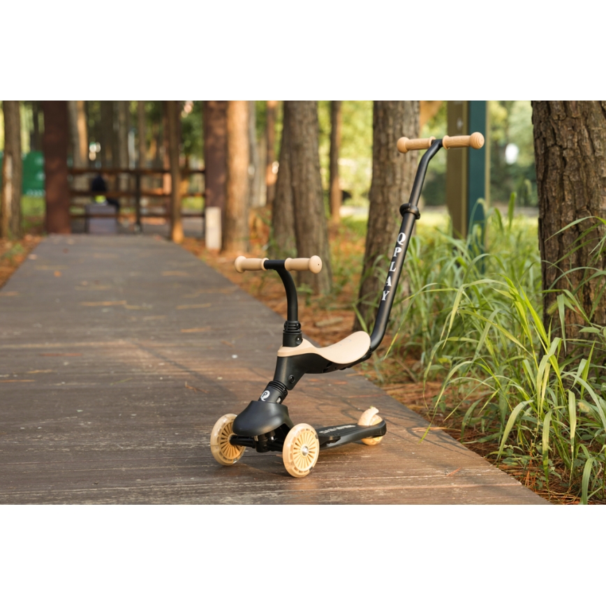 QPlay - Дитячий самокат 5в1 SEMA бежевий