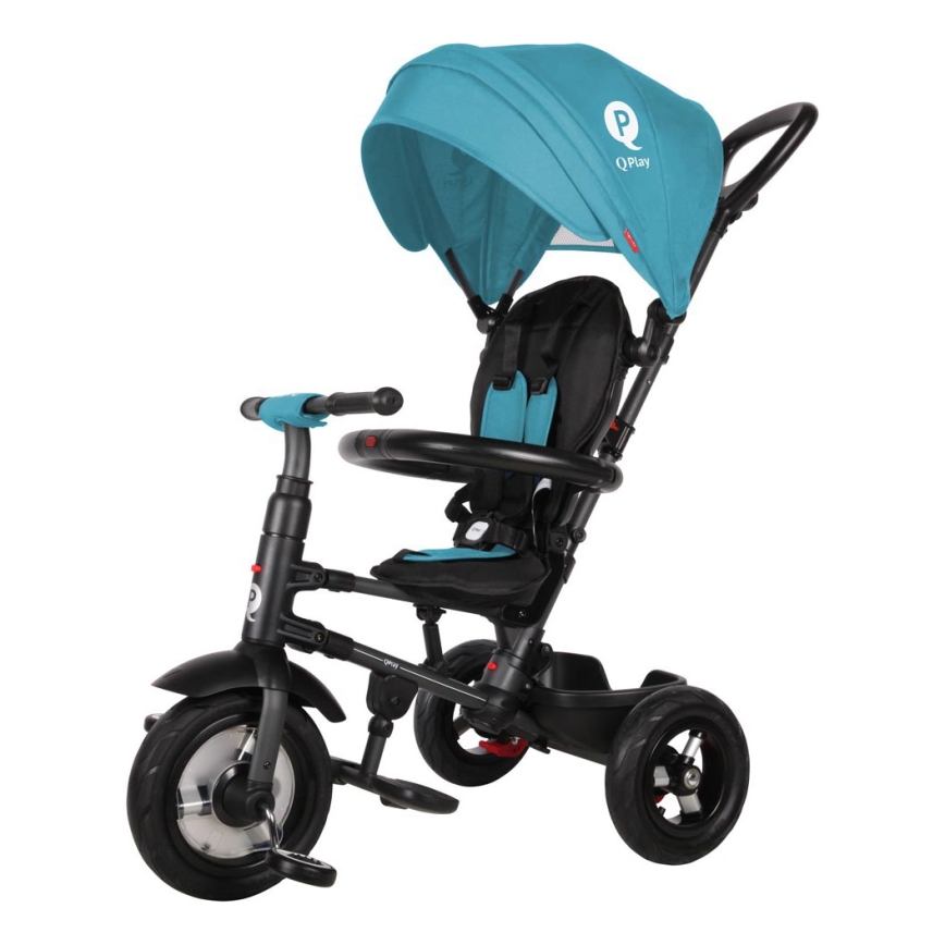QPlay - Дитячий триколісний велосипед 3в1 RITO AIR бірюзовий