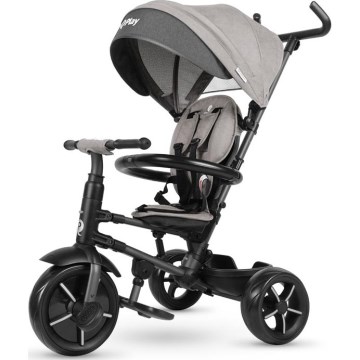 QPlay - Дитячий триколісний велосипед 3в1 RITO STAR світло-сірий