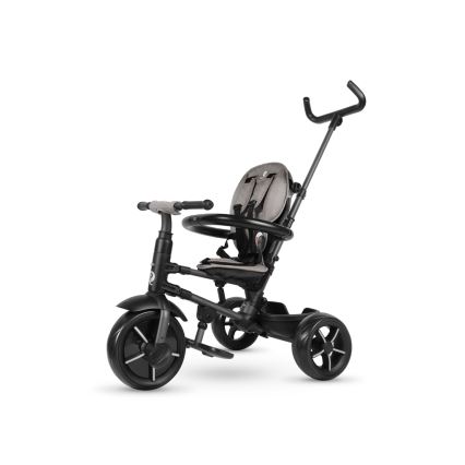 QPlay - Дитячий триколісний велосипед 3в1 RITO STAR світло-сірий