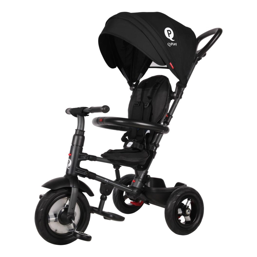 QPlay - Дитячий триколісний велосипед 3в1 RITO AIR чорний