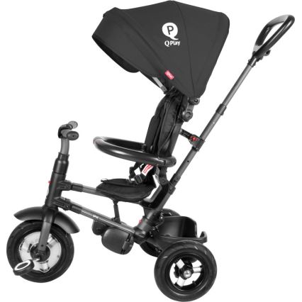 QPlay - Дитячий триколісний велосипед 3в1 RITO AIR чорний