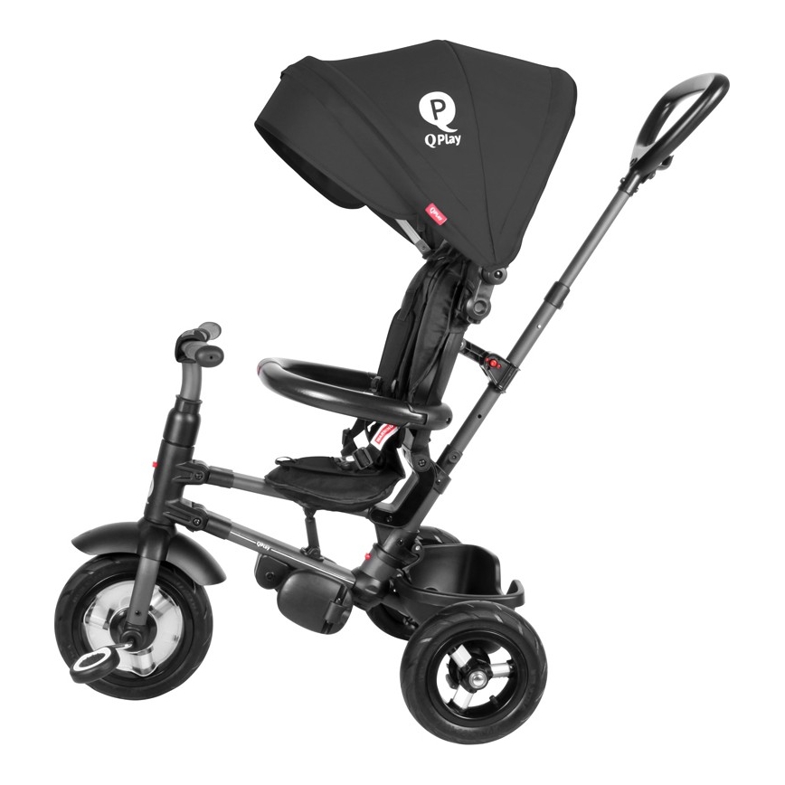 QPlay - Дитячий триколісний велосипед 3в1 RITO AIR чорний