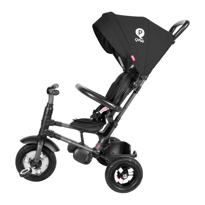 QPlay - Дитячий триколісний велосипед 3в1 RITO AIR чорний