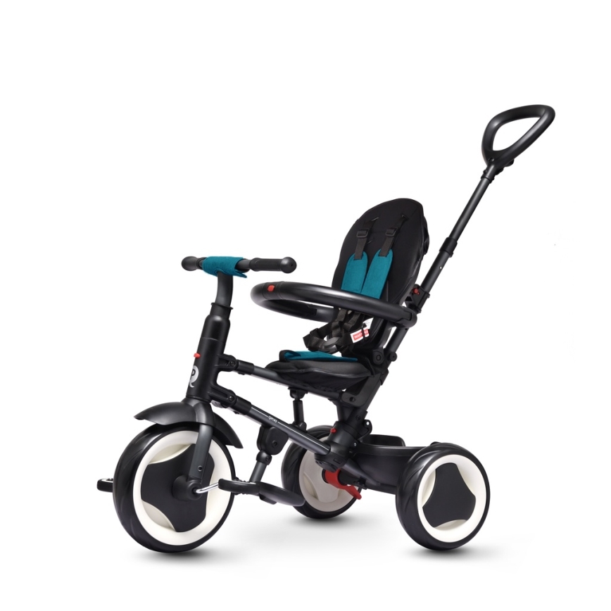 QPlay - Дитячий триколісний велосипед 3в1 RITO EVA PLUS бірюзовий