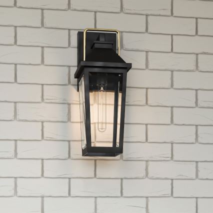 Quoizel - Уличный настенный светильник BUCKLEY 1xE27/40W/230V IP44 черный