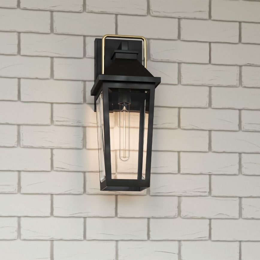 Quoizel - Уличный настенный светильник BUCKLEY 1xE27/40W/230V IP44 черный