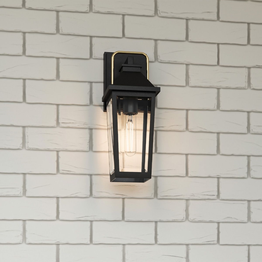 Quoizel - Уличный настенный светильник BUCKLEY 1xE27/40W/230V IP44 черный