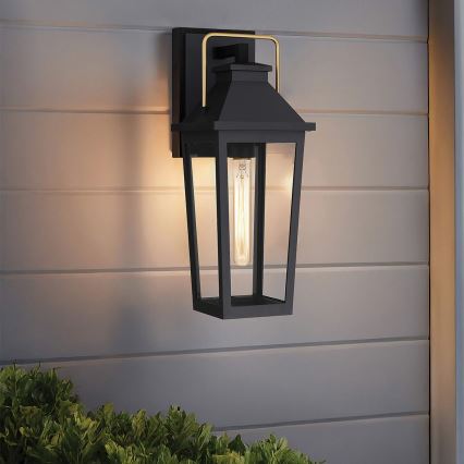 Quoizel - Уличный настенный светильник BUCKLEY 1xE27/40W/230V IP44 черный