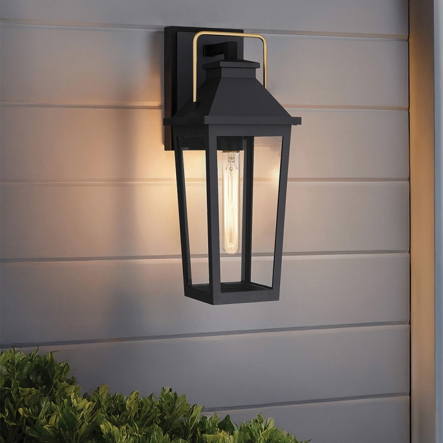 Quoizel - Уличный настенный светильник BUCKLEY 1xE27/40W/230V IP44 черный