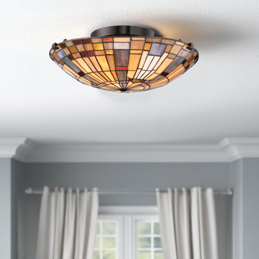 Quoizel - Потолочный светильник INGLENOOK 2xE27/60W/230V диаметр 40,7 см