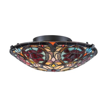Quoizel - Стельовий світильник Tiffany LARISSA 2xE27/40W/230V, діаметр 41,2 см