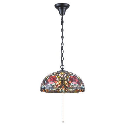 Quoizel - Подвесная люстра на цепи Tiffany LARISSA 3xE27/60W/230V, диаметр 38,5 см