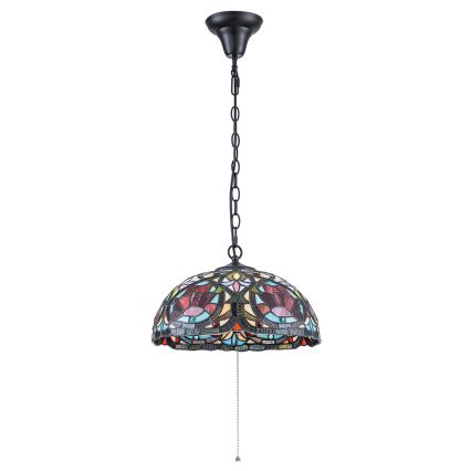 Quoizel - Подвесная люстра на цепи Tiffany LARISSA 3xE27/60W/230V, диаметр 38,5 см