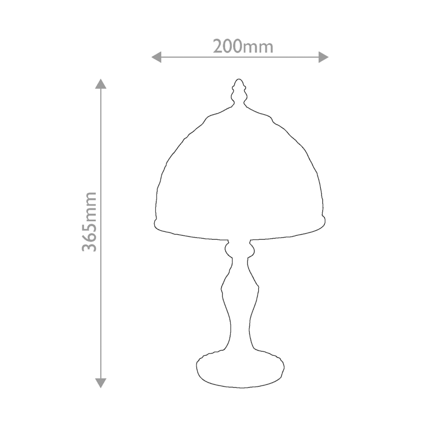 Quoizel - Настольная лампа Tiffany LARISSA 1xE14/40W/230V, диам. 20 см
