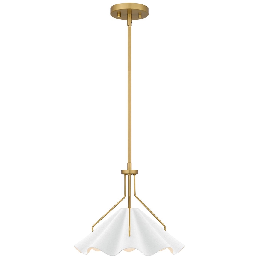 Quoizel - Люстра на штанзі MEJIA 1xE27/60W/230V діаметр 35,6 cm латунний