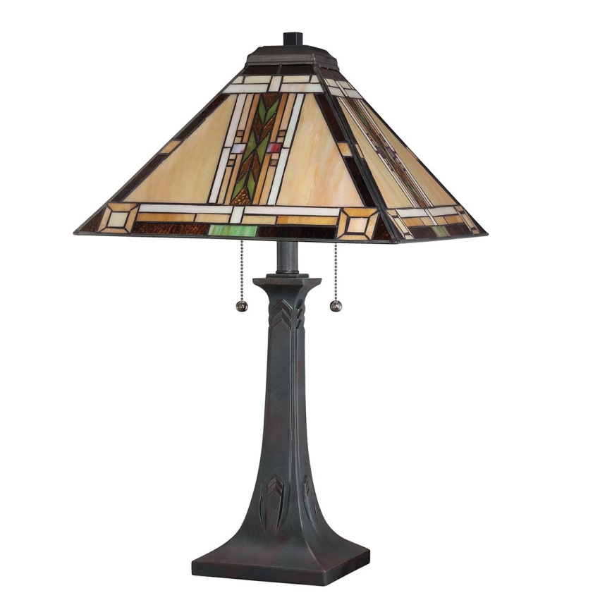 Quoizel - Настольная лампа NAVAJO 2xE27/60W/230V
