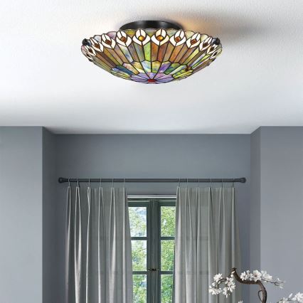 Quoizel - Потолочный светильник WATKINS 2xE27/60W/230V диаметр 42 см