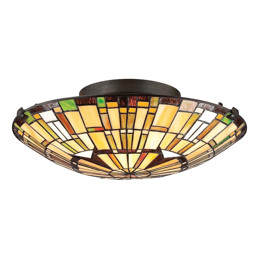 Quoizel - Стельовий світильник REED 2xE27/60W/230V діаметр 42 cm
