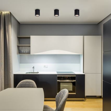 Rabalux - Стельовий світильник 1xGU10/35W/230V діаметр 7 см чорний