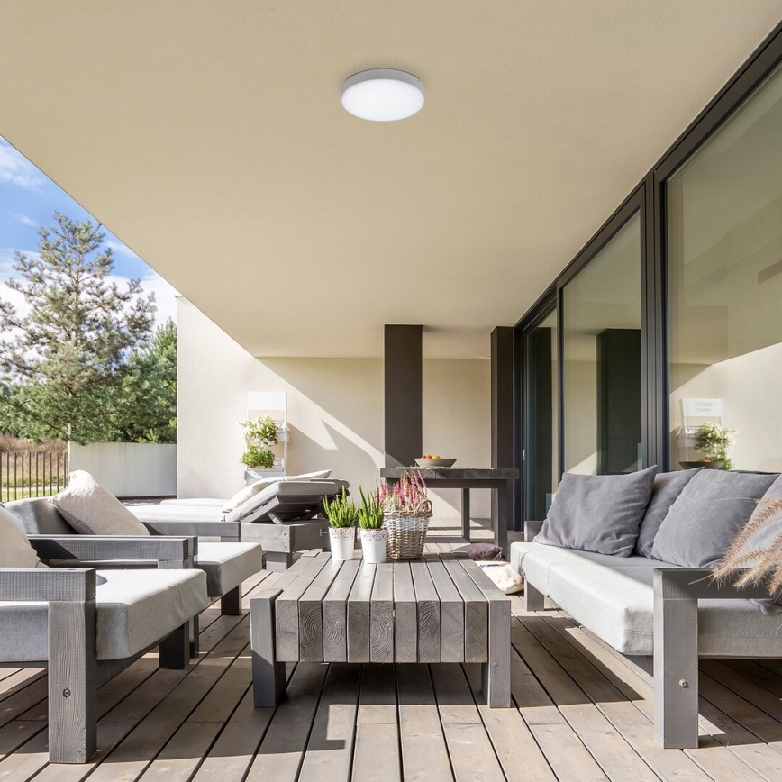 Rabalux - LED стельний світильник LED/24W/230V 2800-6000K IP44 білий, діаметр 30 см