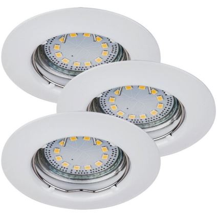 Rabalux - НАБІР 3xLED Вбудований стельовий світильник 3xGU10/3W/230V IP40