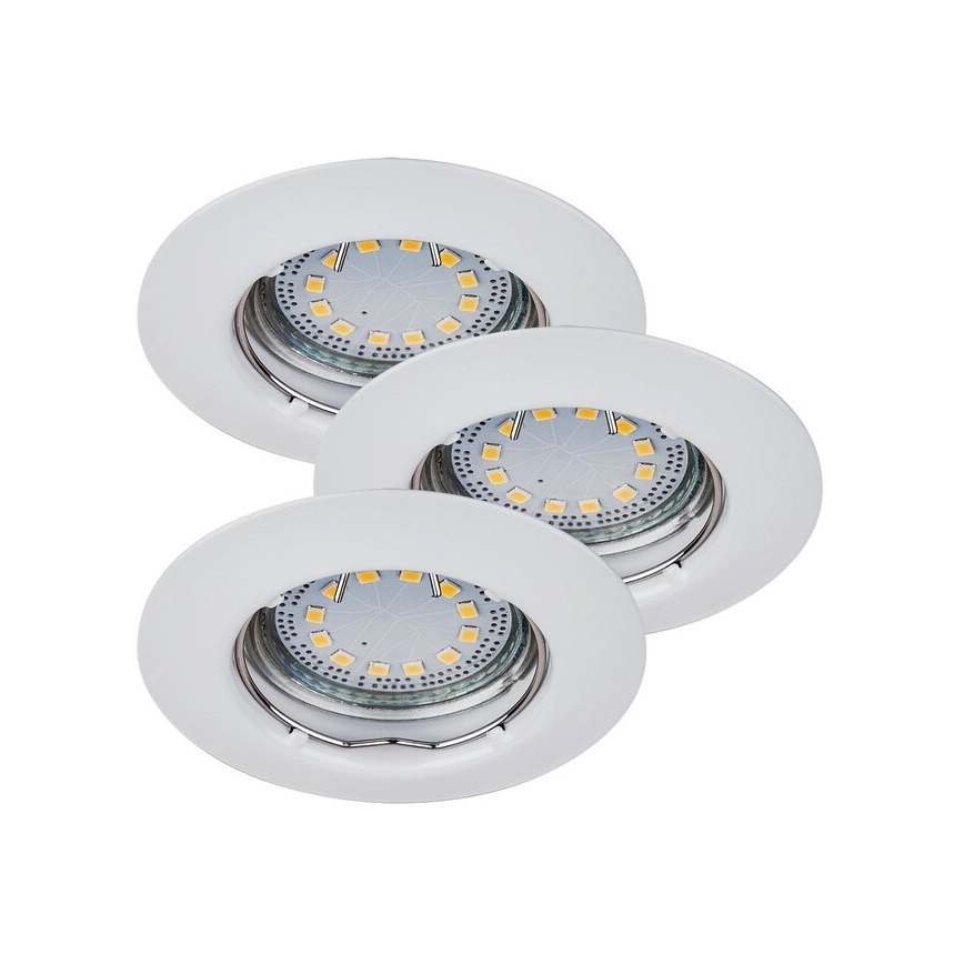 Rabalux - НАБІР 3xLED вбудованих світильників 1xGU10/3W/230V IP40