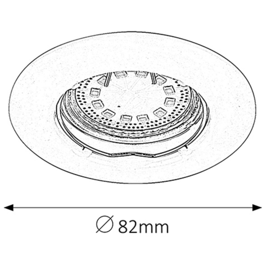 Rabalux - НАБОР 3x Светодиодный встроенный светильник 3xGU10/3W/230V IP40