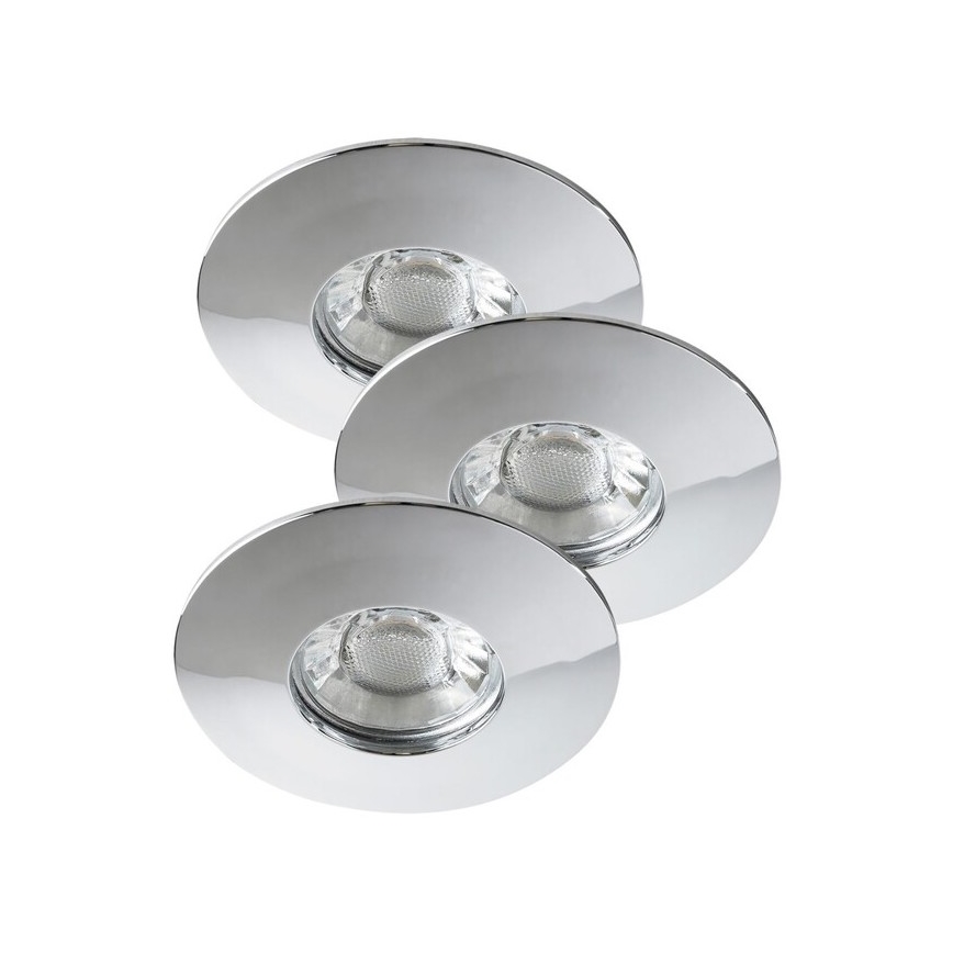 Rabalux - набор из 3 LED-светильников, встраиваемых в потолок для ванной комнаты LED/4W/230V IP44
