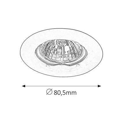 Rabalux 1089 - Встроенный светильник SPOT RELIGHT 1xGU5,3/50W/12V