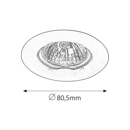 Rabalux - Встроенный светильник 1xGU5,3/50W/12V
