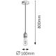 Rabalux 1416 - Подвесной светильник FIXY E27/40W хром
