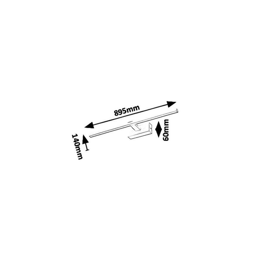 Rabalux - Светодиодная подсветка для зеркала в ванной комнате ALBINA LED/18W/230V IP23
