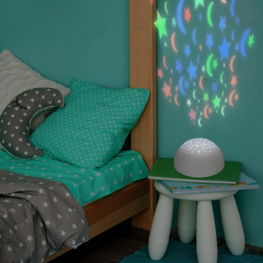 Rabalux - LED Нічний світильник RGB LED/0,5W/3xAA