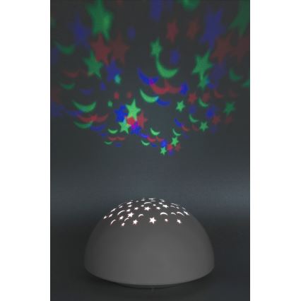 Rabalux - LED Нічний світильник RGB LED/0,5W/3xAA