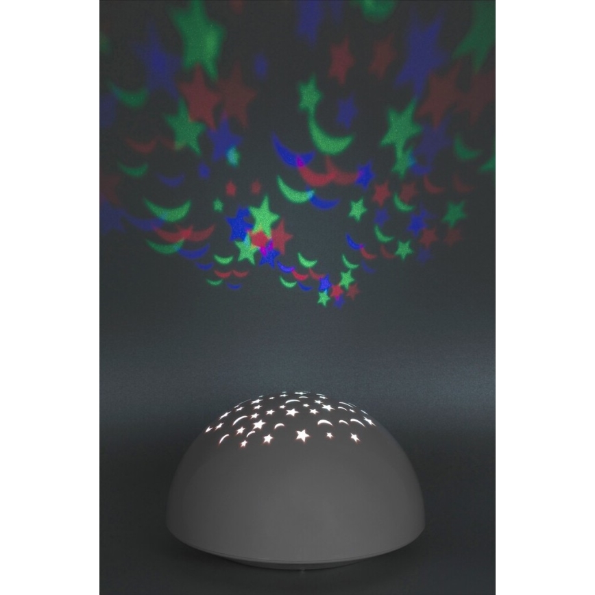 Rabalux - LED Нічний світильник RGB LED/0,5W/3xAA