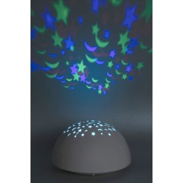 Rabalux - LED Нічний світильник RGB LED/0,5W/3xAA