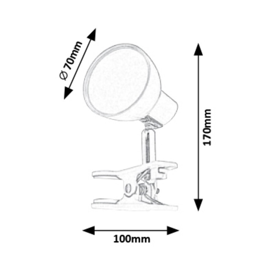 Rabalux - Світлодіодна лампа з затискачем LED/5W/230V