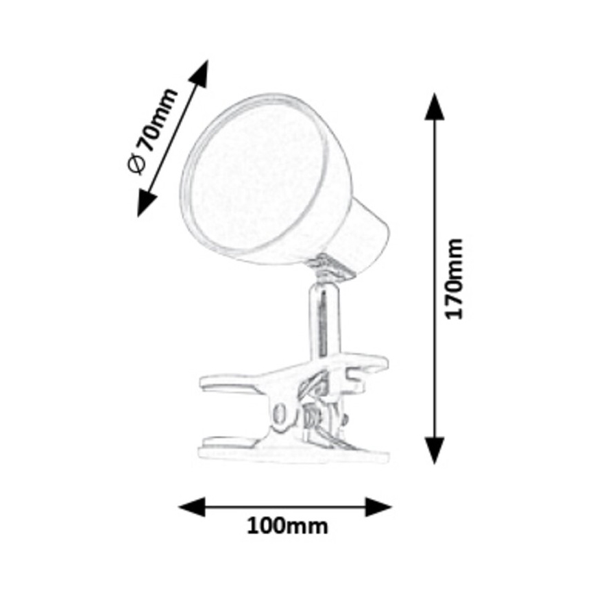 Rabalux - Світлодіодна лампа з затискачем LED/5W/230V