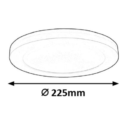 Rabalux - Светодиодная панель LED/18W/230V 23 см