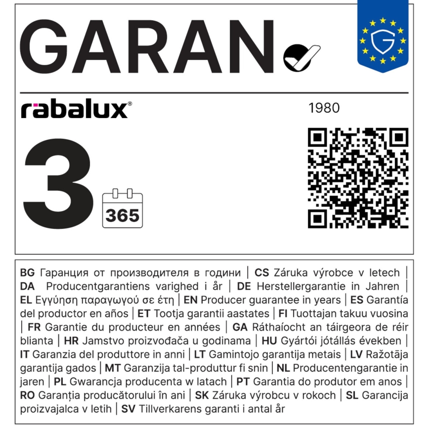 Rabalux - Светодиодная RGB-лампочка с регулированием яркости C37 E14/5W/230V Wi-Fi 3000-6500K