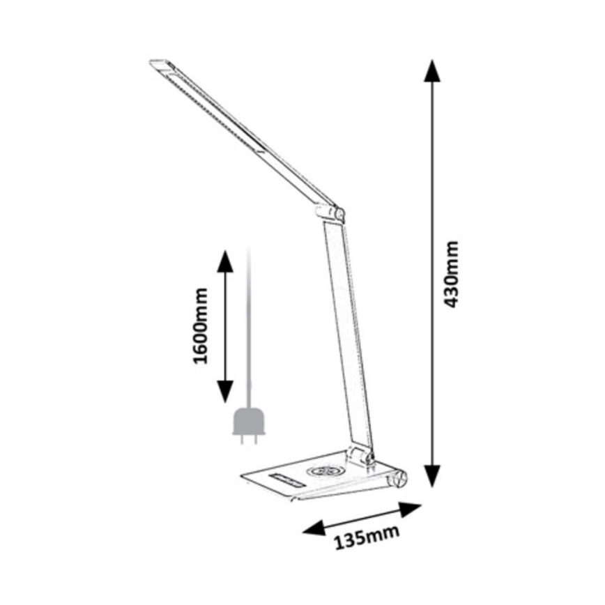 Rabalux - Настільна LED лампа з регулюванням яскравості LED/13W/230V 2800-5000K