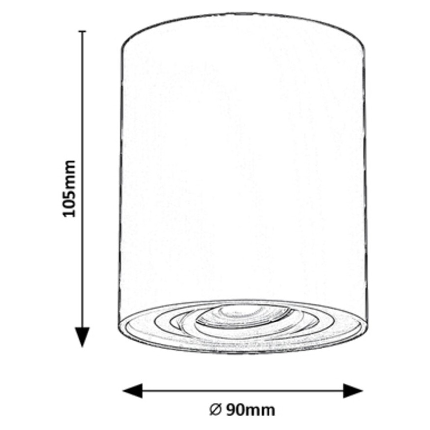 Rabalux - Точковий світильник 1xGU10/42W/230V чорний